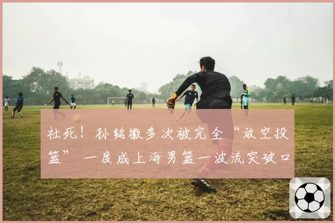 社死!孙铭徽多次被完全“放空投篮” 一度成上海男篮一波流突破口
